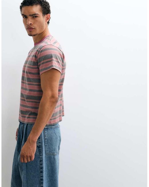 Reclaimed Vintage Blue Short Sleeve T-Shirt for men