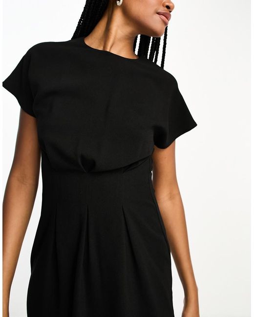 ASOS Black Asos Design Tall Nipped-in Waist Mini Dress