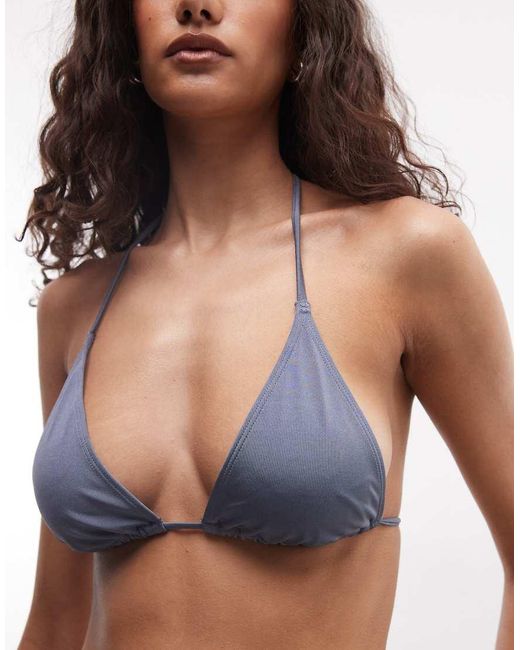 Weekday Multicolor Mix & Match Triangle Tie Bikini Top