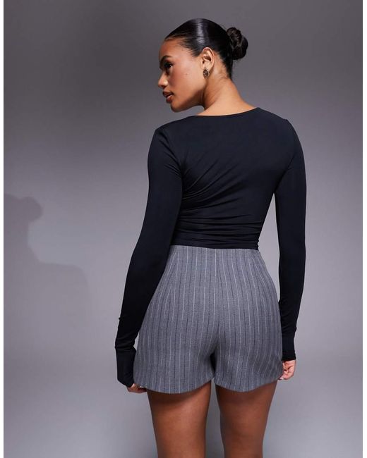 River Island Skort Met Riem En Split in het Blue