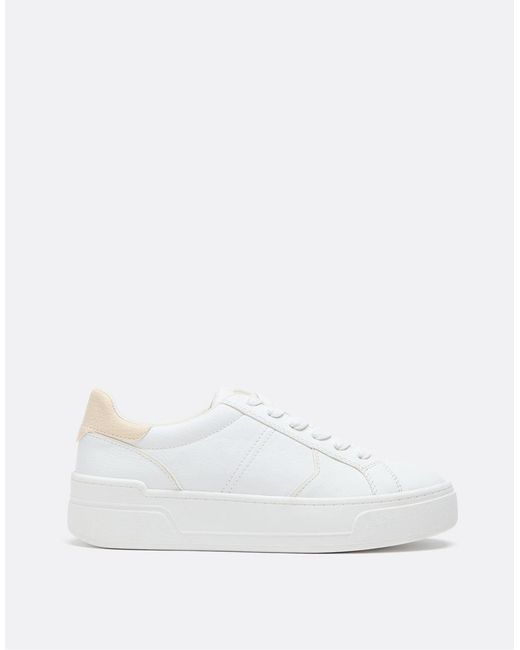 Stradivarius White Casual Platform Trainers
