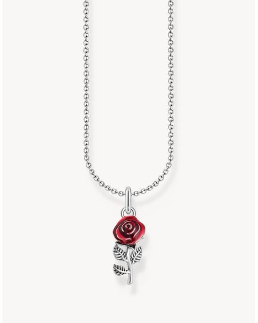 Thomas Sabo White Rose Fine Necklace