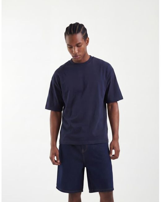 ASOS Blue Mid Length Denim Jorts for men