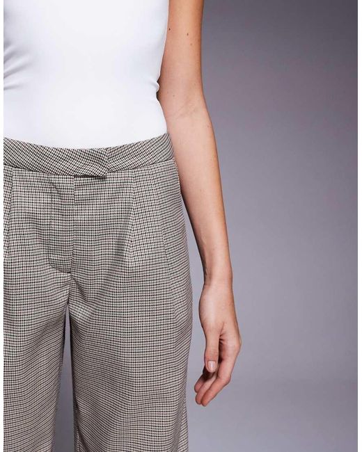 Kaiia Gray Exclusive Oversized Tailored Wide Leg Cuffed Trousers Co-Ord