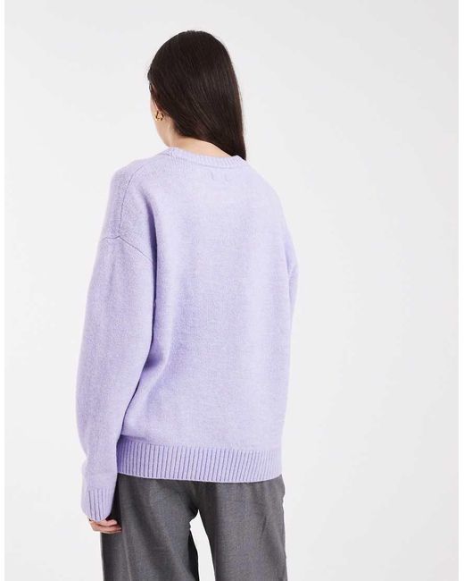 Cotton On Purple Luxe Crew Neck Sweater