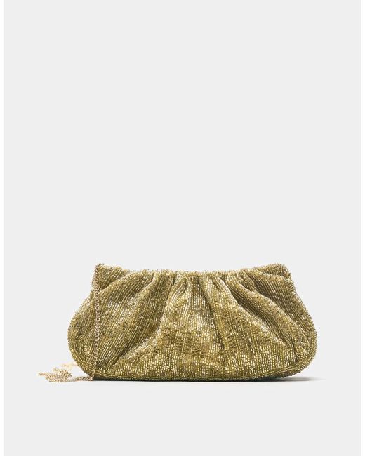 Pull&Bear Clutch Tas in het Natural