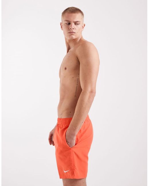 Nike Red Nike 5 Inch Volley Swim Shorts for men