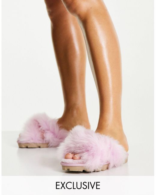 UGG – exclusive fuzzalicious – hausschuhe in Pink | Lyst AT