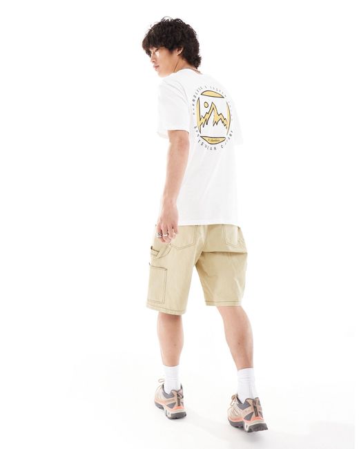 Brice creek - t-shirt avec imprimé montagne au dos - - exclusivité asos Columbia pour homme en coloris White
