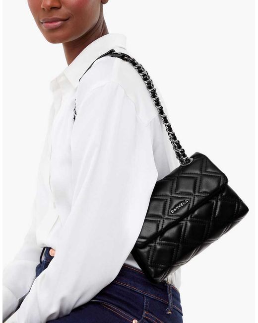 Carvela Kurt Geiger Black Rosa Chain Shoulder Bag