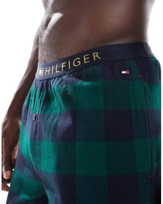 Tommy Hilfiger Blue Original Flannel Lounge Pant for men