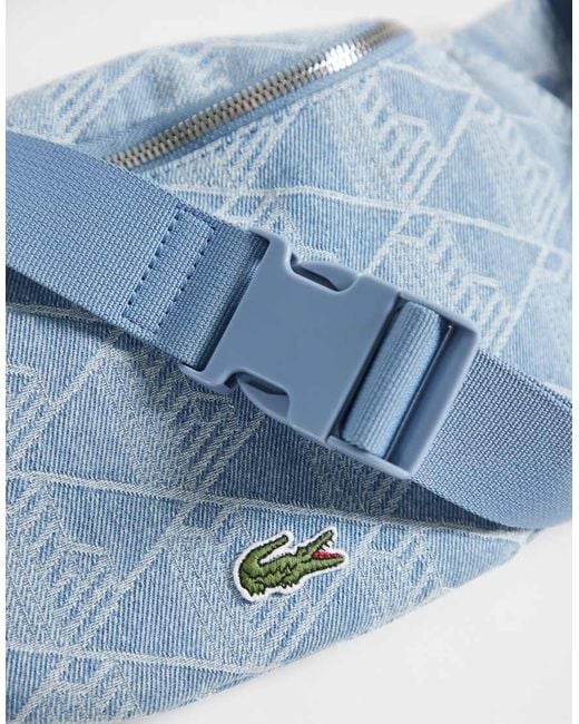 Lacoste Blue Monogram Waist Bag for men