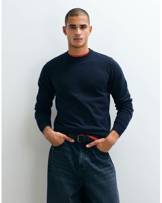 Threadbare – strickpullover in Blue für Herren