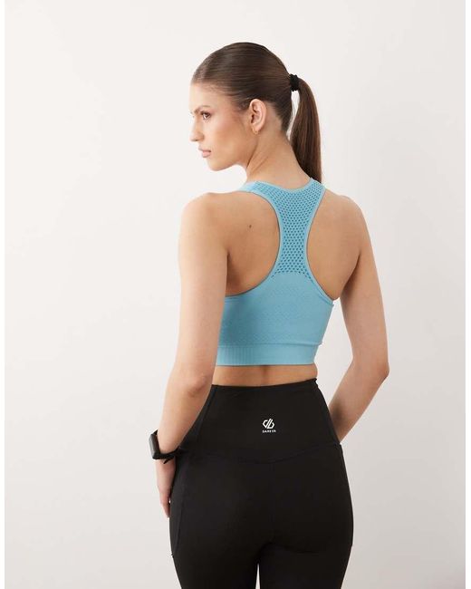 Dare 2b Blue Racerback Don'T Sweat It Ii Sports Bra