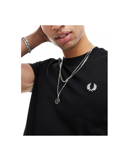Fred Perry Blue Laurel Wreath Back Print T-shirt for men