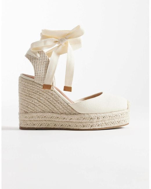 ASOS White Tyra Closed Toe Wedges