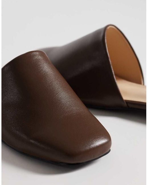 Public Desire Brown Emmi Flat Mules