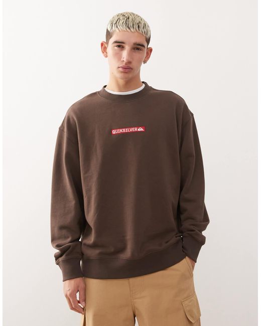 Quiksilver – dna – sweatshirt in Brown für Herren