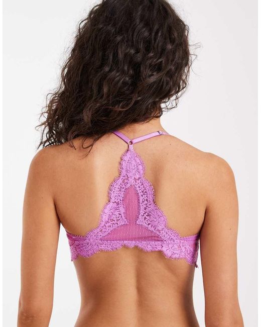 Free People Purple Fione Demi Underwire