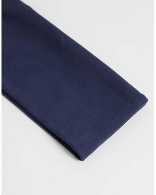 4505 Blue Icon Yoga Wide Headband