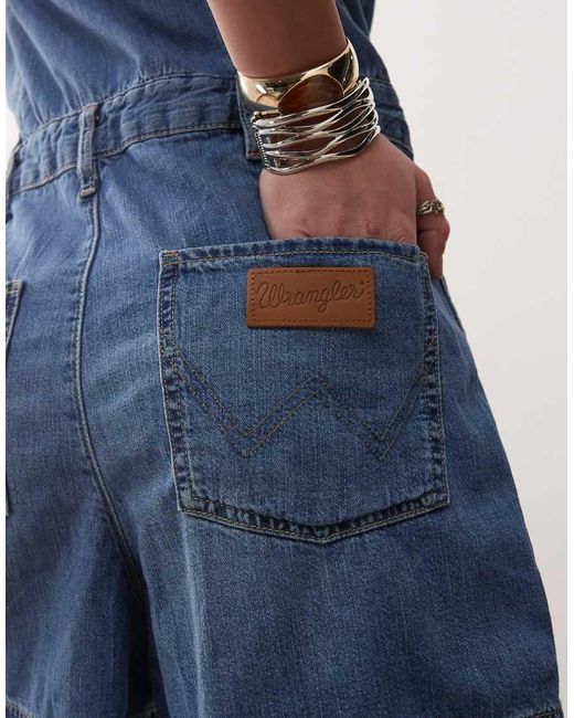 Wrangler Blue Denim Playsuit