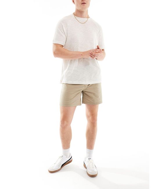 Jack & Jones Natural Chino Shorts With Drawstring Waist Shorts for men