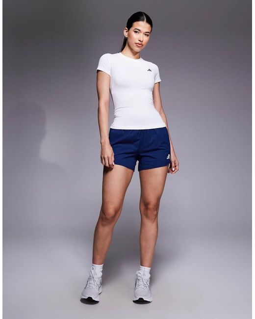 Adidas Originals Blue Adidas Training Power Essentials Baby Tee