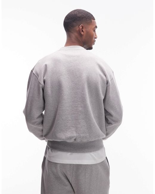 No Problemo Gray Logo Cotton Sweatshirt for men
