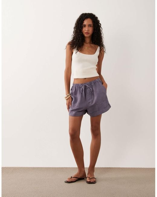 ASOS Purple Pull On Short