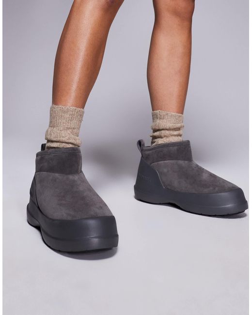 Luna low - bottines unisexes basses Moon Boot en coloris Gray