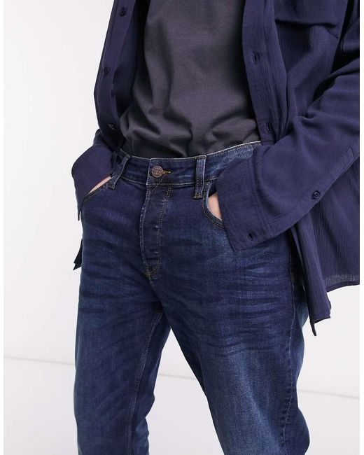 Vaqueros Azules De Corte Estándar De Only & Sons de hombre de color Blue