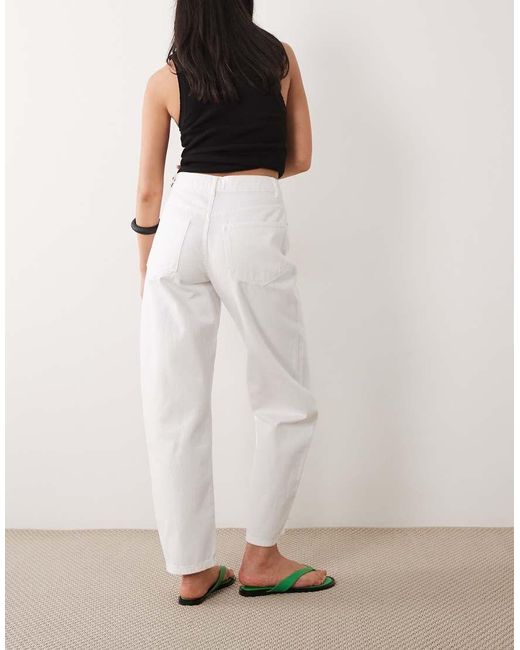 ASOS Pink Slim Barrel Jeans