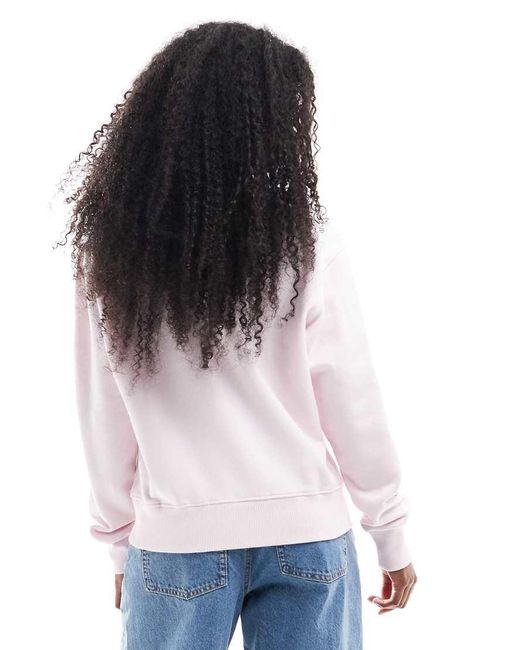 Superdry White Souvenir Graphic Loose Crew Sweatshirt