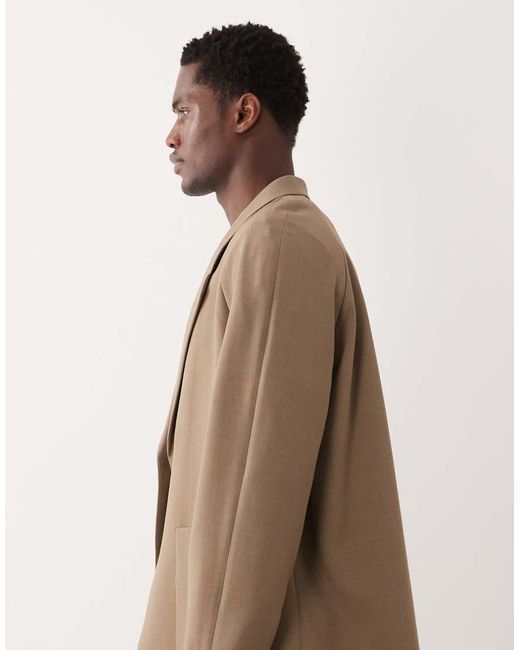 ASOS Natural Slouchy Oversized Suit Jacket for men