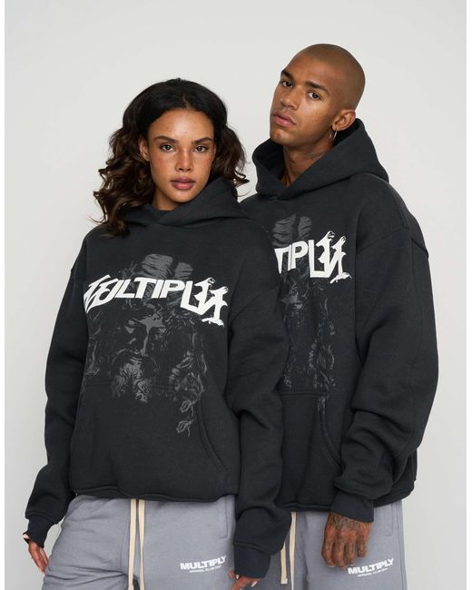 Multiply Apparel Black – sacred – oversize-kapuzenpullover