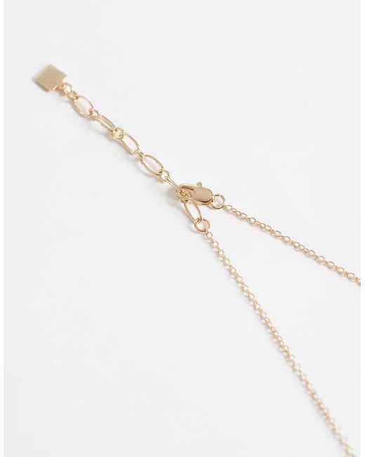 ASOS White Necklace With Clean Abstract Pendant