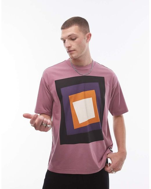 Levi's Pink Skateboarding Cube Print Boxy Fit T-shirt for men