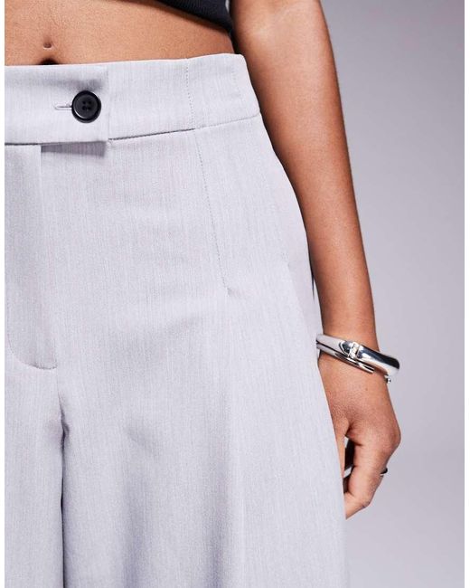 River Island Broek Met Wijde Pijpen in het Purple