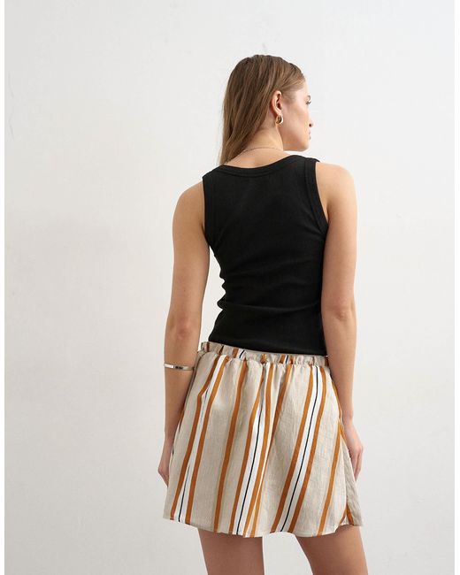 TOPSHOP Multicolor Elasticated Mini Skirt