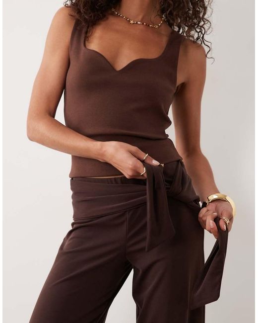 Cotton On Brown Honey Tie Pant