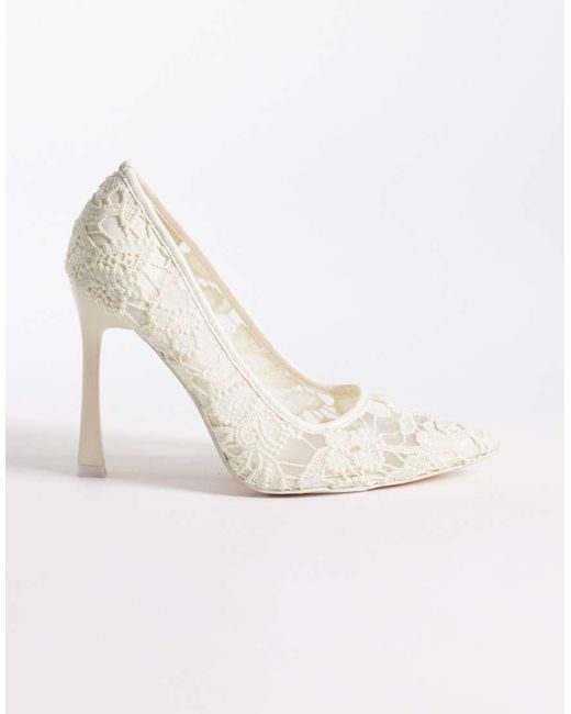 Public Desire Natural Elderflower Heeled Pumps