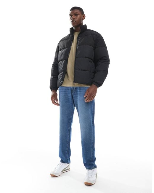 Jack & Jones Blue Puffer Jacket for men