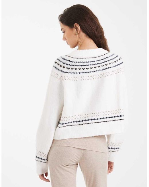 Cotton On White Button Up Cardigan