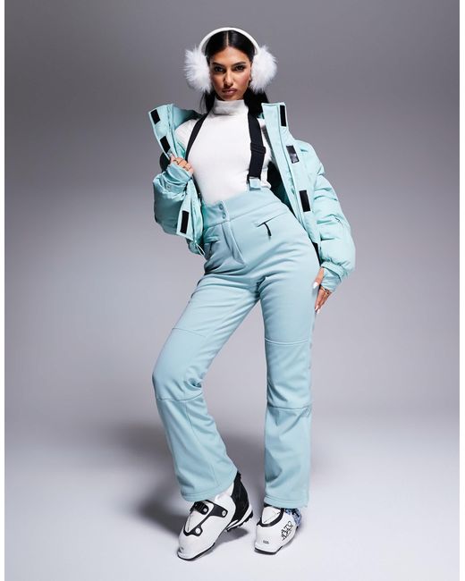 4505 Blue – ski – wasserabweisende, ausgestellte softshell-skihose