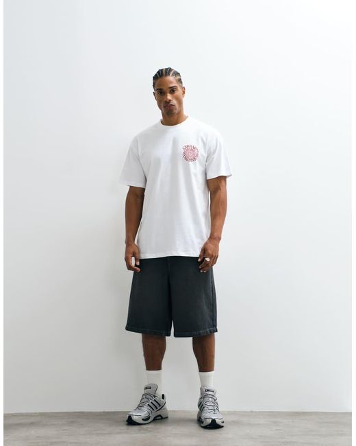Carhartt White Spirals Back Print T-Shirt for men