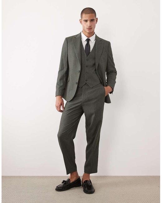 ASOS Green Slim Suit Jacket for men