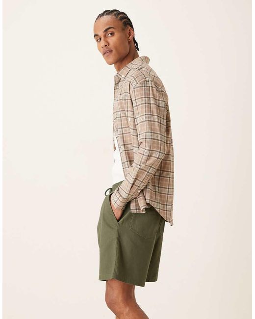 Farah Natural Swinton Drawstring Shorts for men