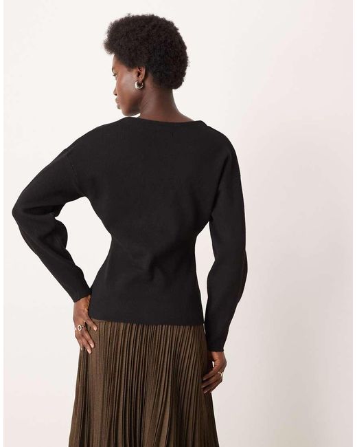 Jdy Black Fitted Knitted Cardigan