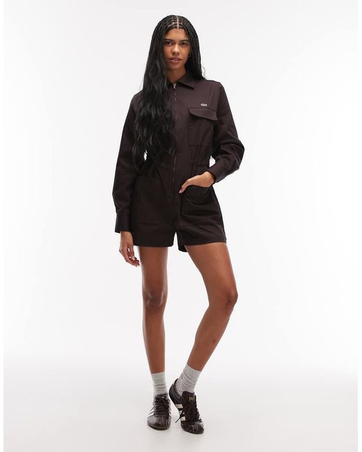 Lacoste Black Utility Playsuit
