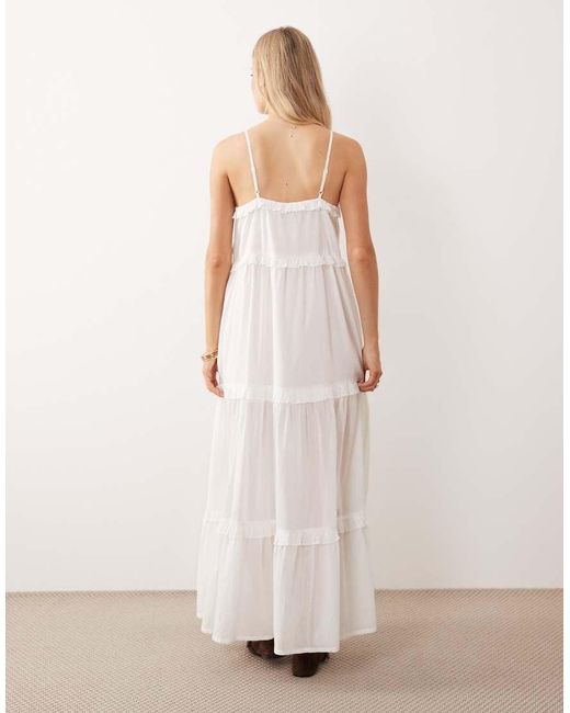 Iisla & Bird Pink Maxi Ruffle Dress